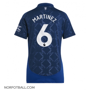 Billige Fotballdrakt Manchester United Lisandro Martinez #6 Replika Bortedrakt Dame 2024-25 Kortermet